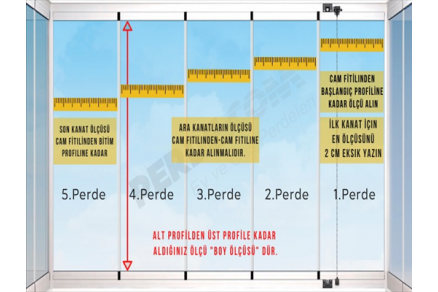 plise perde cam balkon ölçüsü
